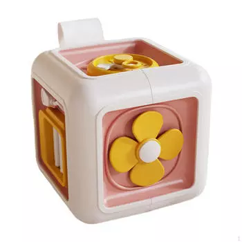 Кубик для развивающего обучения, игрушка для путешествий для детей коричневый