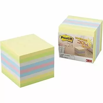 Кубик для заметок Post-it пастельных тонов 50 x 50 мм 450 листов x 1 блок CPRP-Y-22SE