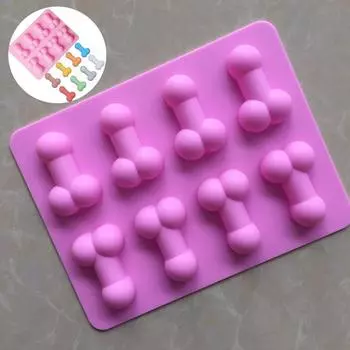 Кубик льда для шоколада, сексуальный кубик для пениса, формы для свечей, сахарный член, поднос для льда, дропшиппинг, инструменты для рукоделия, силиконовая форма для торта 18.3*14.5*1.7cm