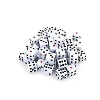 Кубики для маджонга 16 мм, очень ценные (набор 100) белый