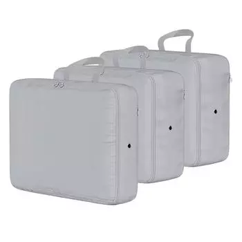 Кубики для упаковки в компрессионные сумки для чемодана, дорожный органайзер, набор сумок для упаковки чемодана, дорожная сумка первой необходимости, 1 шт. M розовый