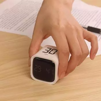 Кубики Таймер Датчик Гравитации Светодиодный Дисплей Таймер Часы Для Совещаний чёрный