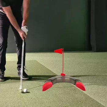Кубок для гольфа и флаг, регулируемый портативный инструмент для тренировок с лункой для гольфа