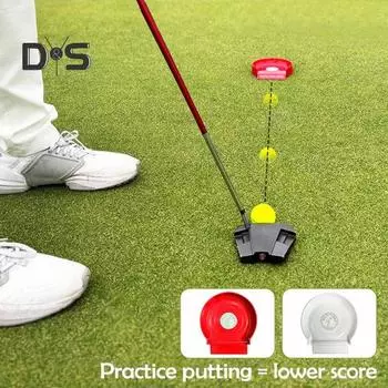 Кубок для гольфа Инструменты для отработки ударов по лункам для гольфа Пособие по обучению игре в гольф для любителей гольфа Тренировки в помещении и на открытом воздухе красный