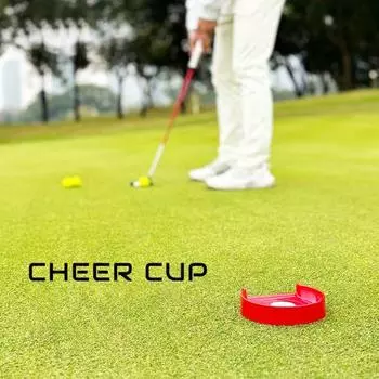 Кубок для гольфа Инструменты для тренировки паттинга в гольфе Пособие по обучению игре в гольф красный