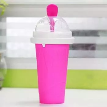 Кубок смузи экологически чистый двухслойный силиконовый слякоть мороженого для дома синий