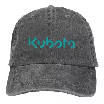 Kubota Logo Trucker Hats Аксессуары Винтажная хлопковая бейсболка с эффектом потертости для унисекс Регулируемая One Size