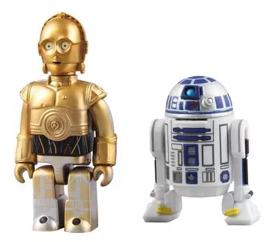 KUBRICK Star Wars Painted Action Figure C-3PO & R2-D2 ABS&PVC (2 Pack)