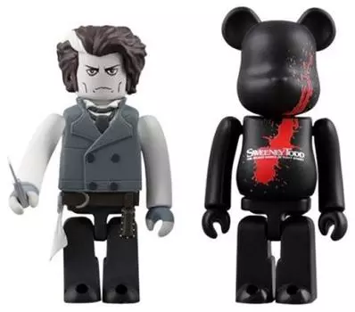 KUBRICK SWEENEY TODD SET Painted Action Figure & BE@RBRICK ABS&PVC