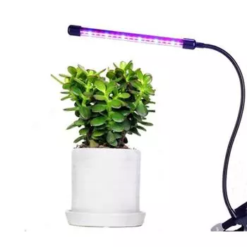 KUCLUT USB полный спектр светодиодный светильник для выращивания растений для комнатных растений, светодиодный светильник для выращивания цветов, точечная лампа постоянного тока 5 В 1 Light for USE чёрный