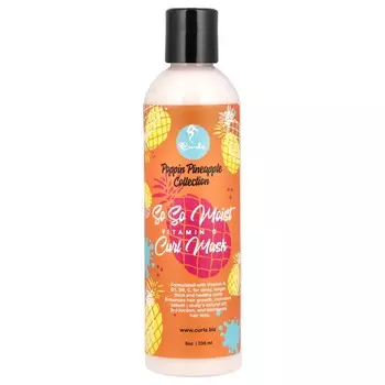 Кудри, Коллекция Popping Pineapple, So So Moist, Витамин C, Маска для локонов, 236 мл (8 унций)