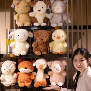 Кудрявая кукла из мультфильма «Животное» в виде свиньи, плюшевая игрушка, детская утешительная кукла, подарок 20cm