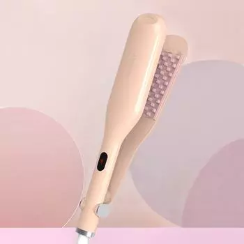 Кудрявые щипцы и щипцы для завивки волос из кукурузного шелка — пушистые кудри для мужчин и женщин LCD розовый