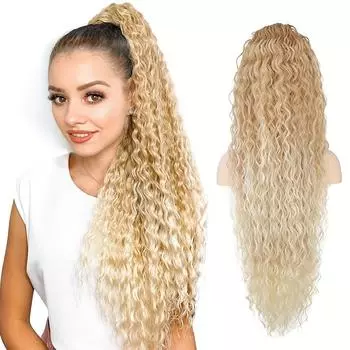 Кудрявые волнистые накладные волосы для женщин, 36 дюймов, легкие длинные синтетические волосы, для повседневной носки, фестивалей, вечеринок 36inch