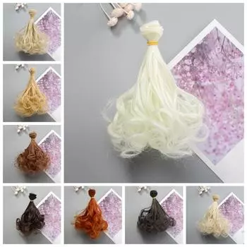 Кудрявые волосы BJD SD Кудрявые волосы 15*100 см Cataleya Кукольный парик Все куклы Волосы Парики Детские подарки 1