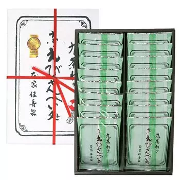 Кудзё зелёный креветочный рис-крекер 16 шт. Сувенирный лук Киото/Киото (жареные крекеры)