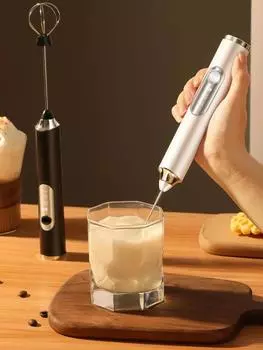 Кухни Кухонные принадлежности Аксессуары Бытовое использование Домашние щипцы Барбекю Ручной костяной венчик для яиц Заваривание Электрический USB-зарядка Молочный бар красный