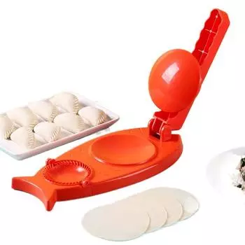 Кухня 2 в 1, ручная машина для моделирования пельменей, пресс для кожицы для пельменей, пресс-форма для пельменей красный