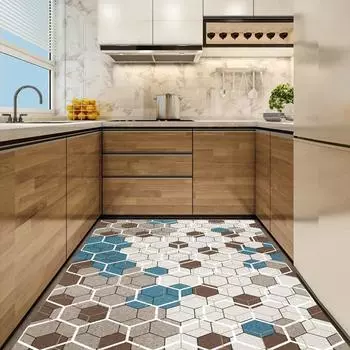 Кухня Балкон Прачечная Водонепроницаемый Маслостойкий Ковер Легко Чистится Гостиная Декоративный Коврик Современный Вход На Веранду Нескользящие Ковры 45x75cm
