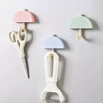 Кухня бесшовный холодильник сильный магнит зонтик форма настенный крючок розовый