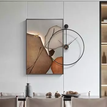 Кухня Гостиная Настенные часы Спальня Искусство Декоративные Стильные настенные часы Современный дизайн Креативные Reloj De Pared Настенное украшение 50X70CM