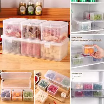 Кухня Холодильник Консервационная Коробка Лук Чеснок Домашнее Хранение Storag Сеточки Холодная Герметичная Коробка Co A4U2 A-One size
