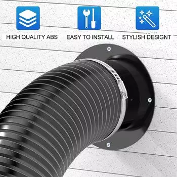 Кухня подходит для трубной вентиляции Вентиляционный фланец 75MM