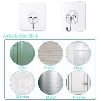 Кухня Ванная Крючок нержавеющая сталь сильный клей 1шт Вешалка Водонепроницаемые крючки Бесшовный ручной работы 3 pcs