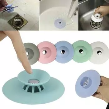 Кухня Ванная Раковина Заглушки Слив Фильтр Для Волос Стопор Раковина Ванна Поставка Гаджет Случайный Цвет ADM