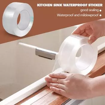 Кухня, ванная комната, душ, водонепроницаемая лента для защиты от плесени, уплотнительная лента для раковины, ванны, самоклеящаяся водостойкая клейкая нано-лента 3cm*3m