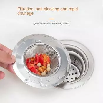 Кухня, ванная комната, засорение раковины, канализационный фильтр для мусора, сетчатый фильтр для раковины или душа