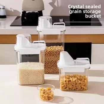 Кухонная банка для хранения зерна, защищенная от влаги и насекомых, для сохранения свежести 1100ml