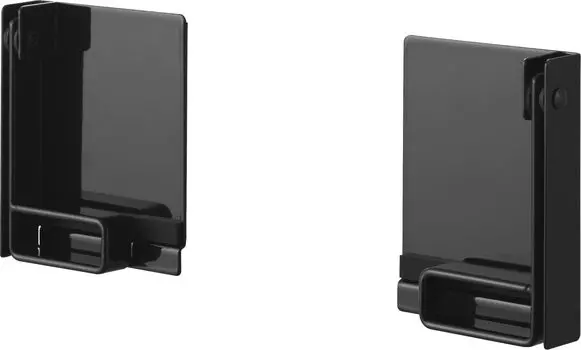 Кухонная бумага Yamazaki Jitsugyo Cut с магнитным шрифтом, черная, xx Tower, совместима с большими шрифтами, произведенными за рубежом, 1451 (Ямадзаки) Держатель с зажимом для одной руки, чёрный