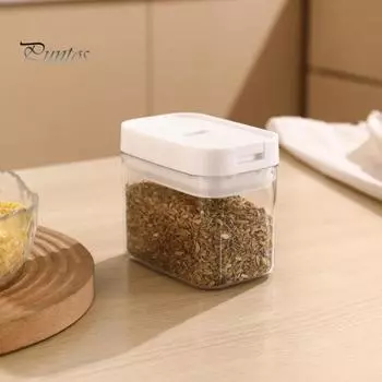 Кухонная бутылка для хранения, герметичный контейнер для пищевых продуктов, герметичный прозрачный контейнер для хранения круп большой емкости, герметичная банка для еды S