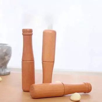 Кухонная деревянная палочка для чеснока, толстый нелакированный молоток для чеснока из цельного дерева, 3,8 см, молоток для чеснока, палочка для пельменей