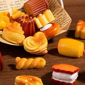 Кухонная еда Игрушка Моделирование Кухонная утварь Игра Сделай Сам Эмулированный Шоколадный Торт Хлеб Печенье Посуда Украшения Дети Детские Игрушки