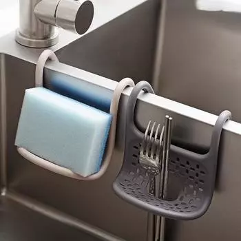 Кухонная губка для мыльницы, держатель для раковины, органайзер, коробка, контейнер, аксессуары, инструмент для хранения, полка для ванной комнаты, домашняя дренажная корзина коричневый