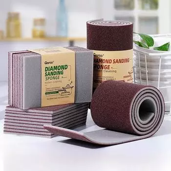 Кухонная губка Magic Sponge Eraser Карборундовая щетка для удаления ржавчины Очищающая щетка для удаления накипи Чистящая губка для варочной поверхности Кастрюли Посуда Губки