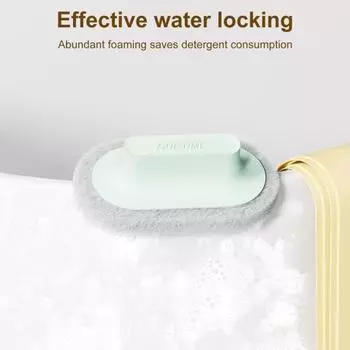 Кухонная губка, щетка для чистки ванны с эргономичной ручкой, угловая скруббер для удаления пятен, скребок для мытья посуды, чистящая губка синий