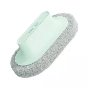 Кухонная губка, щетка для чистки ванны с эргономичной ручкой, угловая скруббер для удаления пятен, скребок для мытья посуды, чистящая губка розовый