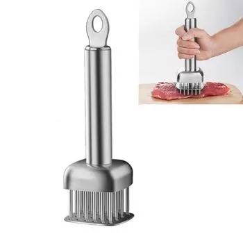 Кухонная игла для нежного мяса, инструмент для размягчения мяса, молоток для отбивки стейков из нержавеющей стали 304, молоток для отбивки свинины