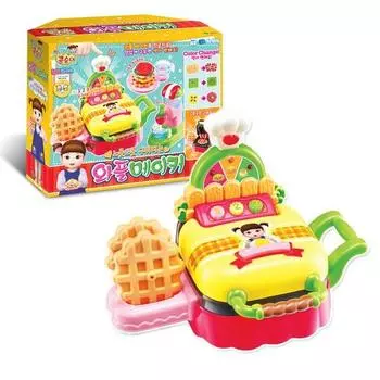 Кухонная игра вафельницы Kongsuni, смешанные цвета, популярные корейские игрушки