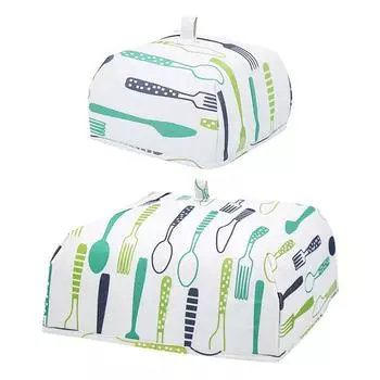 Кухонная изоляция, алюминиевая фольга, крышка для еды, складной противомоскитный чехол, складной сетчатый складной зонт против комаров L