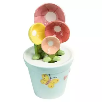 Кухонная керамическая милая ложка для выпечки весы мерная ложка с основанием