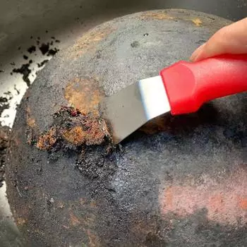Кухонная лопатка для смазки, лопатка для размораживания холодильника, нержавеющая сталь, сажа, чистящие ножи, инструмент для чистки вытяжки, скребок