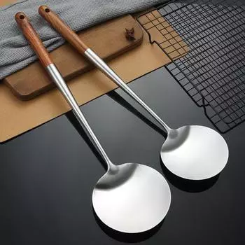 Кухонная лопатка с антипригарным покрытием из нержавеющей стали и термостойкой ручкой для домашней кухни S