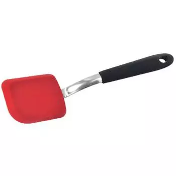 Кухонная лопатка, термостойкая силиконовая длинная ручка для жарки рыбы, кухонная лопатка, лопатка, инструмент для выпечки красный