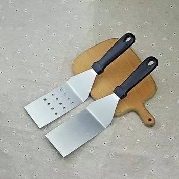 Кухонная лопатка Yousheng, нескользящая, легко моется, ручка из нержавеющей стали, пластик, лопатка для жареного стейка, инструмент для барбекю, кухонный гаджет B