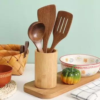 Кухонная лопатка, жаропрочная противоскользящая деревянная лопатка для ежедневного использования, лопатка для шеф-повара, кухонные принадлежности, принадлежности для приготовления пищи A