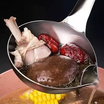 Кухонная ложка для отделения масла, ложка для масляного фильтра, нержавеющая сталь, ковш для отделения масла, пищевая шумовка, сито, ложка для супа в горячем горшке